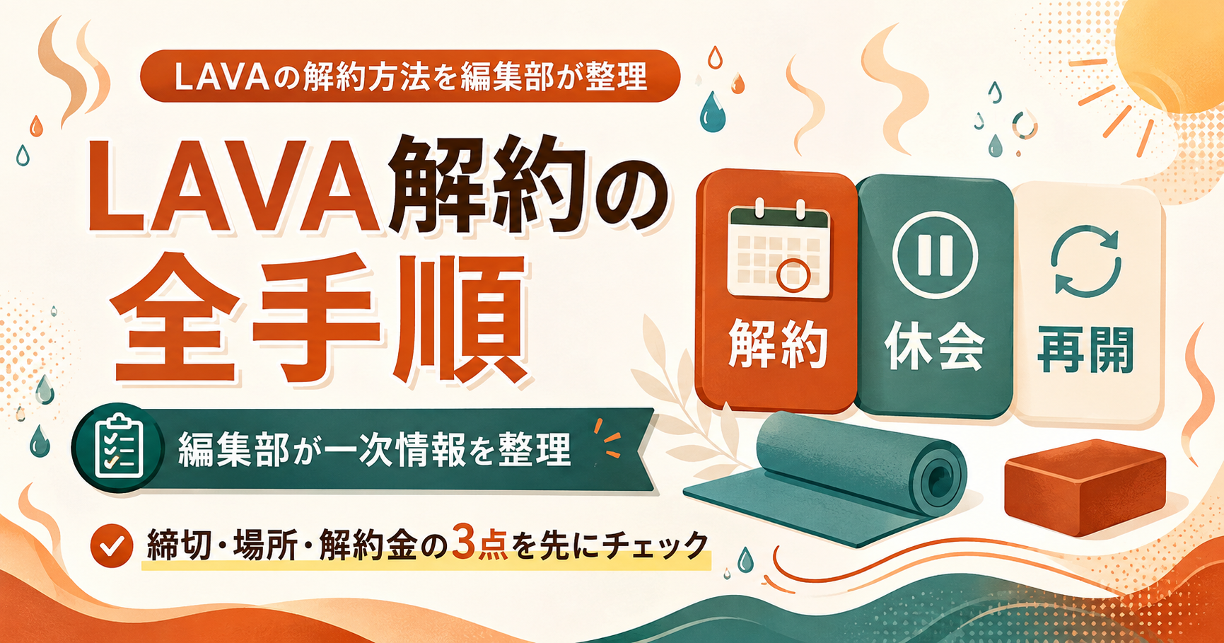 LAVA解約の要点を整理した図解